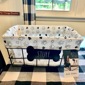 Rae Dunn dog stuff bin